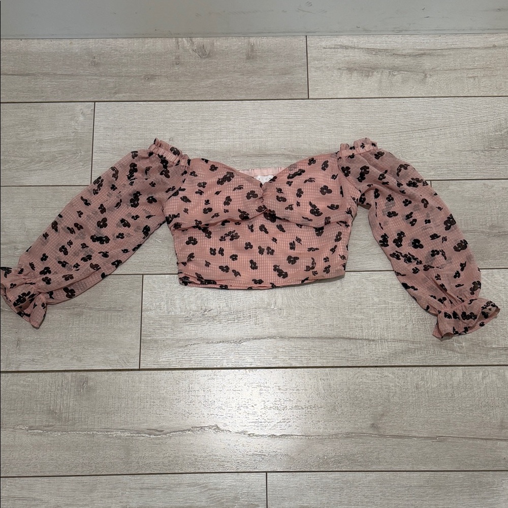 Leith Pink Floral Blouse